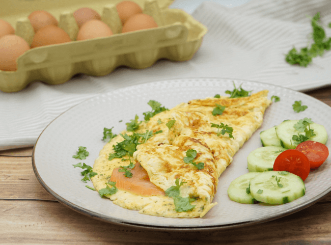 Lachs Omelette
