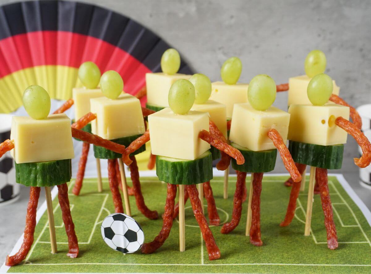Fußball Party Käsespieße